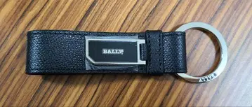 BALLY BLACK BOVINE EMBOSSED 엠보싱 키링