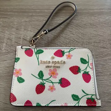 kate spade 딸기 무늬 패스 케이스 카드 케이스