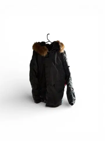 ALPHA INDUSTRIES 블랙 MA-1 자켓 MEDIUM