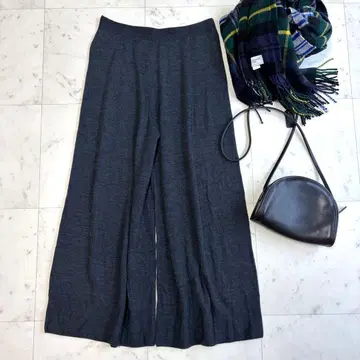 컨디션 최상 다마 컬렉션 홀가먼트 니트 와이드 팬츠 울 L