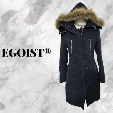 EGOIST Y2K 기믹 퍼 달린 헤이세이 갸루 코트 하자품