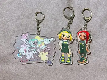 스플래툰 아크릴 키링 3개 세트
