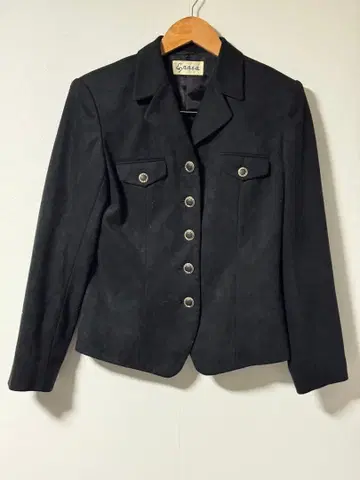 Enea 스웨이드풍 블랙 자켓 레트로 빈티지