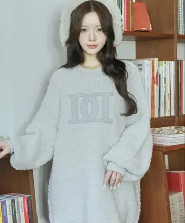 다리치 Darich DD 로고 트위드 니트 풀오버 sax 색스