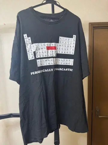 주기표 디자인 오버 사이즈 티셔츠