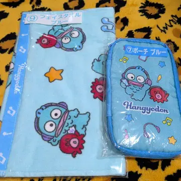 한교동 굿즈 페이스 타월 블루 파우치 블루