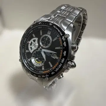 CASIO EDIFICE EF-543DJ 쿼츠 블랙 실버