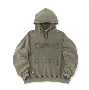 That's Life 후드티 카키 끈 없음