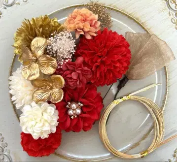 성인식 졸업식 시치고산 사전 촬영 머리 장식