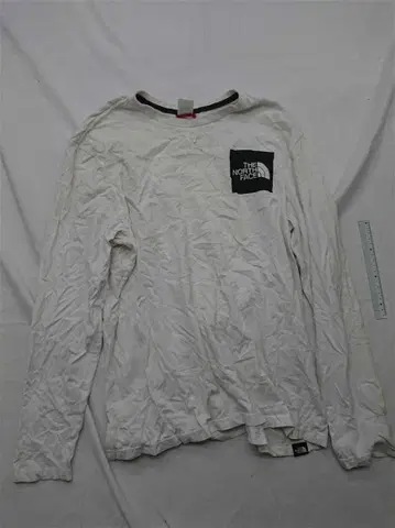 더 노스페이스 남성용 긴팔 티셔츠 화이트 계열 M 사이즈