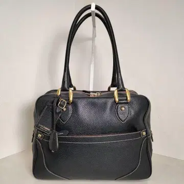 [ J&M DAVIDSON ] 미아 핸드백 미니 보스턴 가죽 네이비