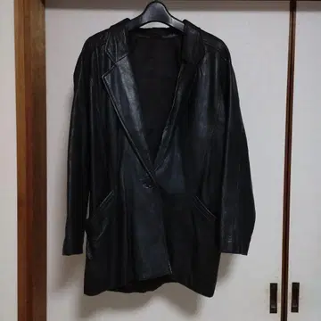블랙 가죽 자켓 사이즈 F