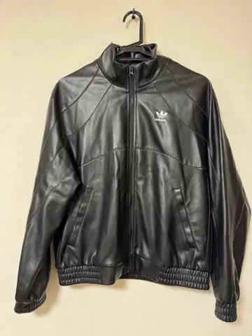 adidas 페이크 가죽 자켓 M 블랙