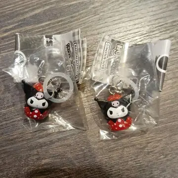 산리오 딸기 메지루시 액세서리 쿠로미 2점