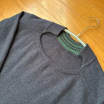 에스파스 데 카르마 L 니트 원피스 네이비 새상품