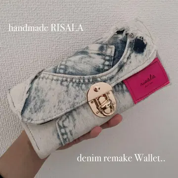데님 리메이크 지갑