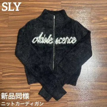 [ 새상품급 ] 스라이 SLY 니트 가디건 블랙 블랙