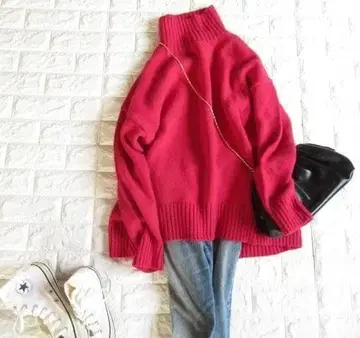 유나이티드 애로우즈 BEAUTY&YOUTH 고급 울 오버 사이즈 니트