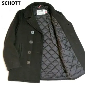샷 P코트 퀼팅 울 블랙 사이즈 18 M 상당 USA제