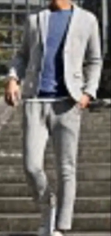 부클레풍 셋업 M 사이즈 그레이