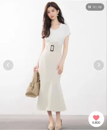 [ 즉시 발송 ] 미착용 새상품 하이웨스트 머메이드 스커트 M