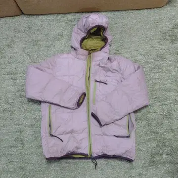 AIGLE 베이지 다운 자켓 후드 부착