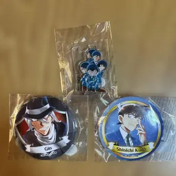 돗토리현 호쿠에이정 코난 백화점 한정판 캔뱃지, 아크릴 스탠드