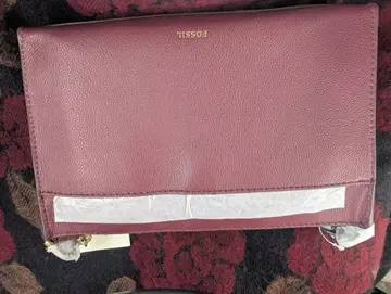 택 포함! 새상품 Fossil Glyc Crossbody 와인색