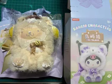 MINISO SANRIO FOX ISLAND 키링 폼폼푸딩