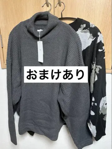 Lui's 루이스 니트 스웨터 터틀넥/총 패턴 니트 가을/겨울