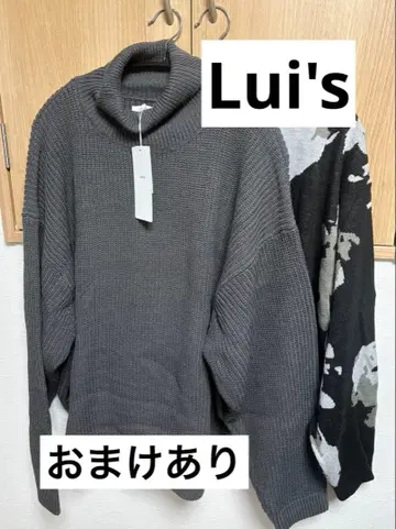 Lui's 루이스 니트 스웨터 터틀넥/총 패턴 니트 가을/겨울
