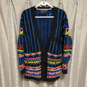 y122303 KITTY HAWK 가디건 컬러풀 지퍼 M