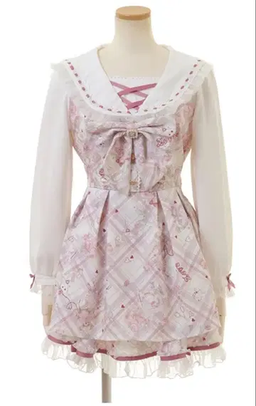 LIZLISA Sewing Bear 패턴 셋업 리즈리사