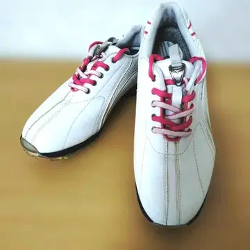 미즈노 여성용 골프화 화이트/핑크