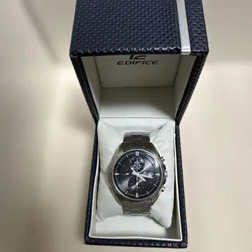EDIFICE EFR-530SBCJ 쿼츠 손목시계 태양광 발전 블랙
