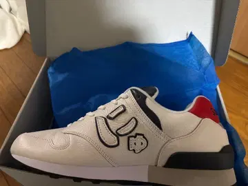 SANGACIO 스니커즈 US 9.5 화이트/네이비/레드