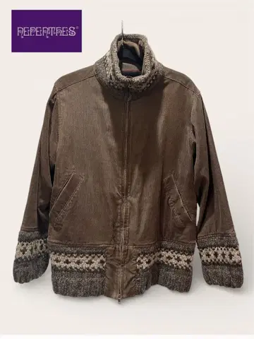 NEPENTHES 네펜데스 아우터 더블 지퍼 브라운 자켓