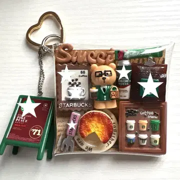 가챠 파우치 곰돌이 커피