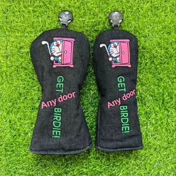 새상품 2세트 도라에몽 데님 골프 클럽 헤드커버 우드+UT