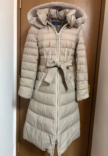 수회 착용 M'S GRACY 퍼 포함 다운 코트 38 엠즈 그레이시