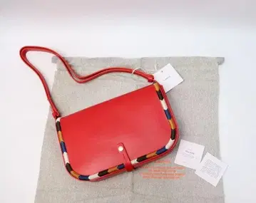 새상품 일비종떼 숄더백 사선 가케 BCR294 레드