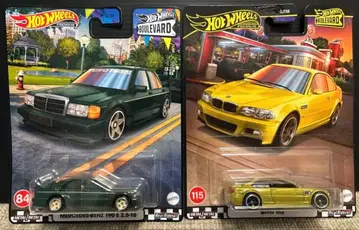 핫휠 부르바르 2대 세트 BMW M3, 벤츠 190E 2.5