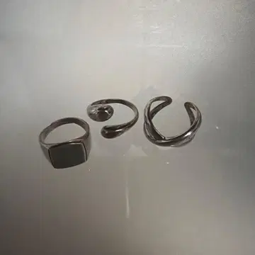 실버 925 반지 3세트