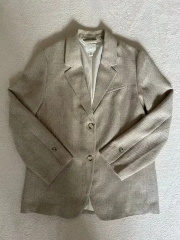 H&M 베이지 테일러드 자켓