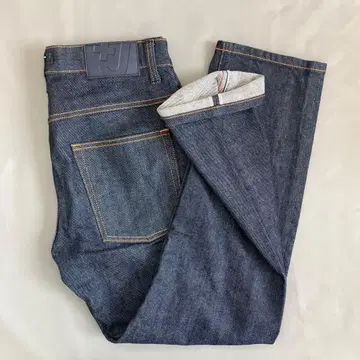 유니클로 +J 스트레이트 청바지 데님 허리 31인치 적귀 셀비지