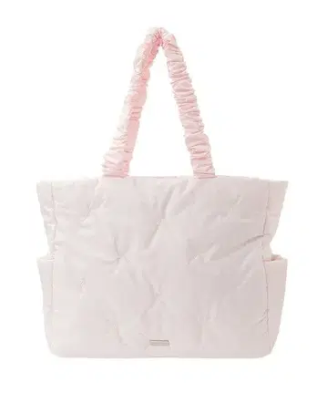 Maison de FLEUR 리본 자수 퍼 토트백