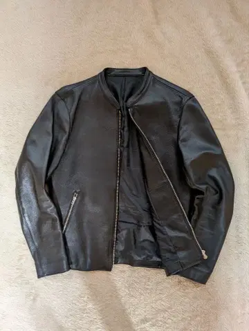LIDnM 램 가죽 (양가죽) L 싱글 라이더 자켓