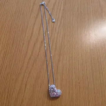 스와로브스키 하트 핑크 목걸이 [정품]