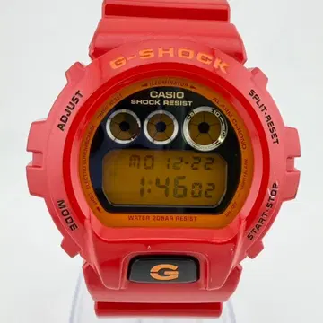 카시오 지샥 클레이지 컬러즈 DW-6900CB 레드 남성용 손목시계