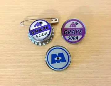 업 몬스터 주식회사 픽사 그레이프 배지